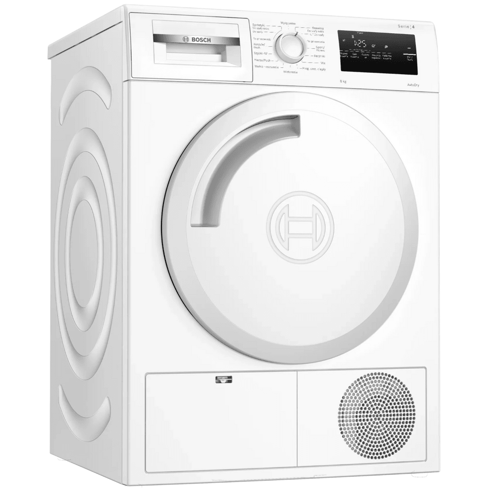 מייבש כביסה קונדנסור 1-8 ק"ג Bosch WTH83252PL Heat Pump - צבע לבן - K.B.V