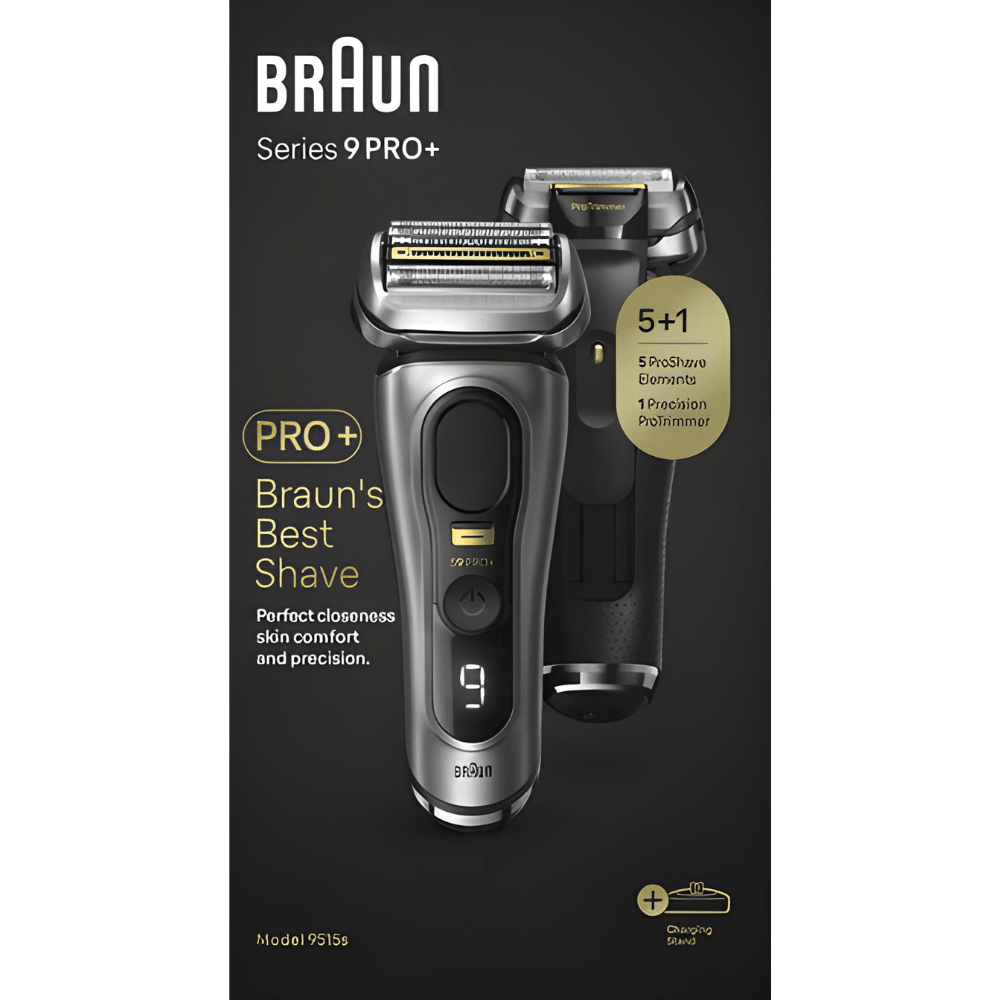 מכונת גילוח נטענת לגילוח רטוב/יבש 9515S מסדרת +Braun 9 Pro - K.B.V