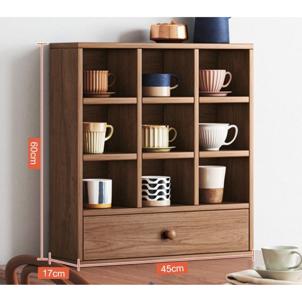 כוננית למטבח גובה 60 ס"מ דגם RSM-2104 צבע עץ כהה ROSSO ITALY - יבואן רשמי