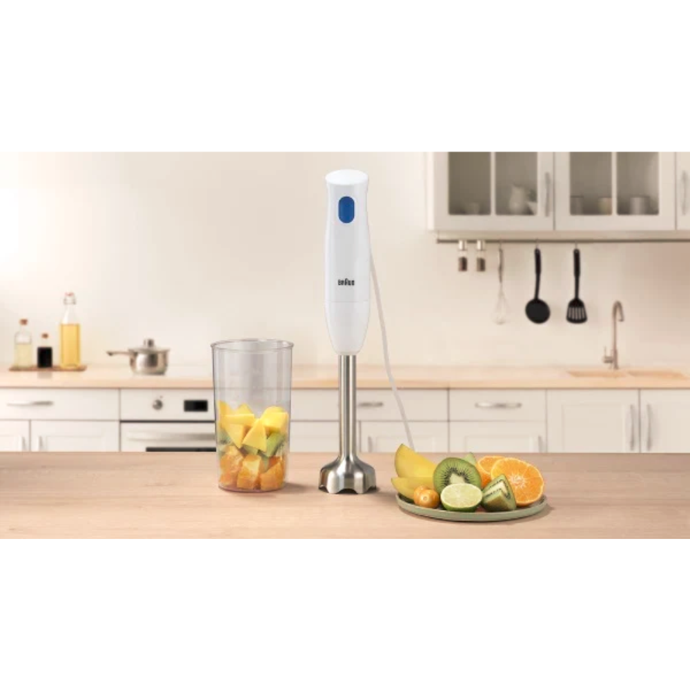 בלנדר מוט Braun MQ10.001M 450W - צבע לבן שנתיים אחריות ע"י היבואן הרשמי - יבואן רשמי