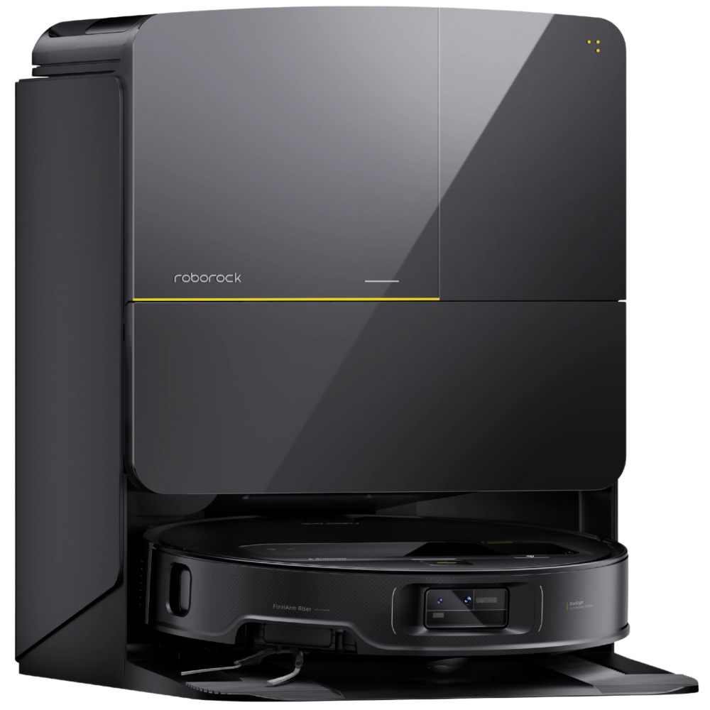 שואב אבק רובוטי עם זרוע נשלף Roborock Saros Z70 - צבע שחור אחריות ע"י - יבואן הרשמי