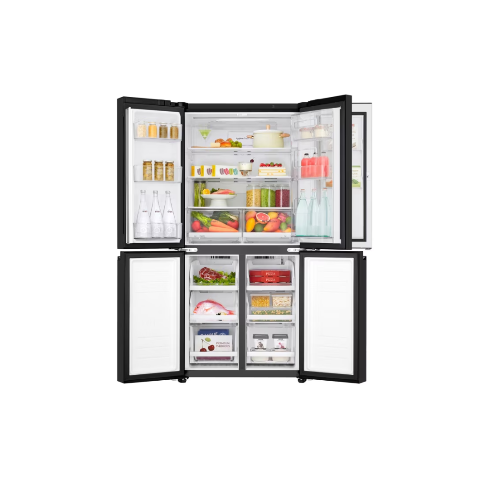 מקרר 4 דלתות - 530 ליטר LG GR-608WEDID זכוכית לבנה - יבואן רשמי