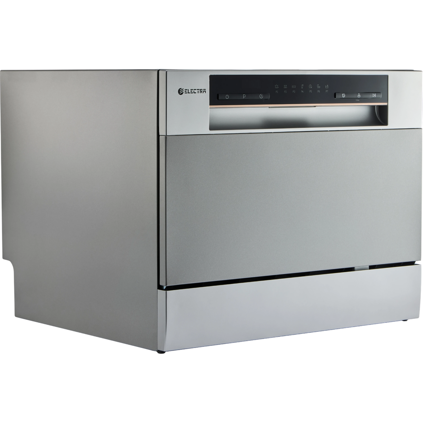 מדיח כלים על השיש 6 מערכות כלים Electra EL100109S - גימור כסוף
