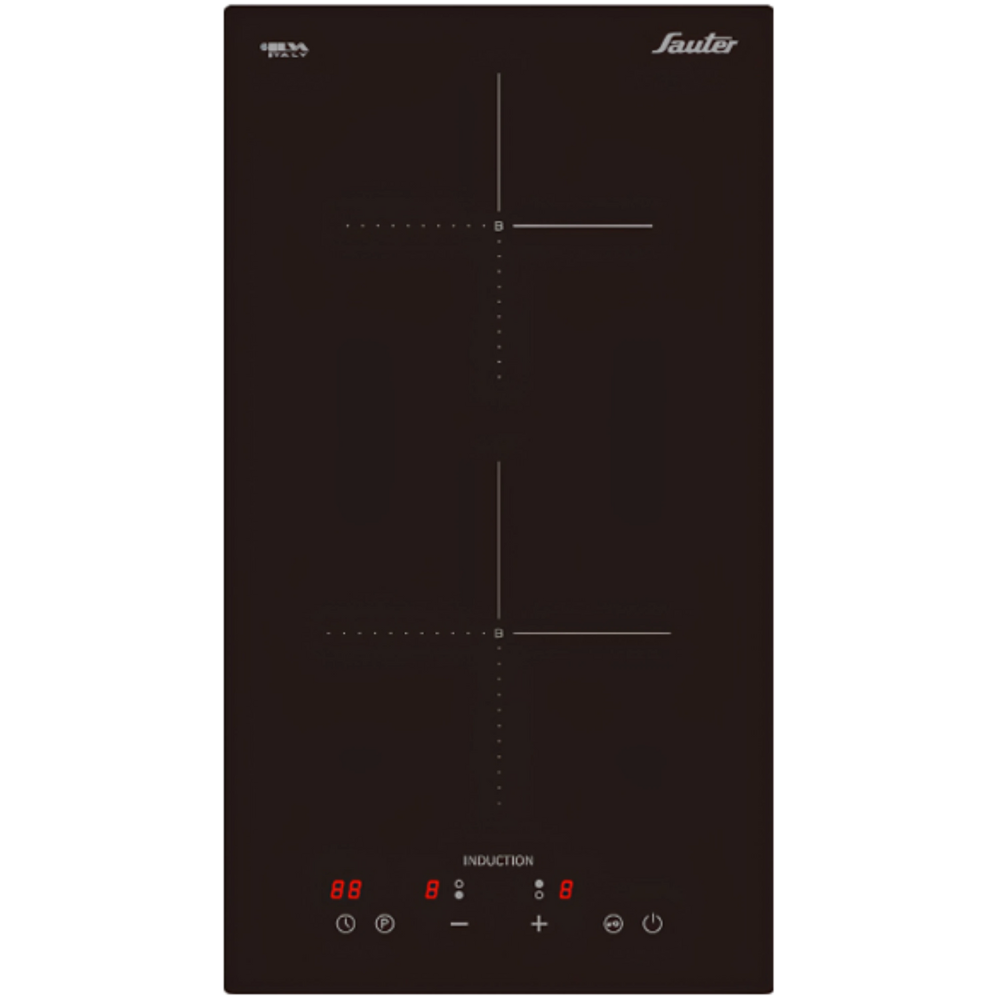 כיריים אינדוקציה דומינו Sauter 208SHI - צבע שחור אחריות ע"י - יבואן הרשמי