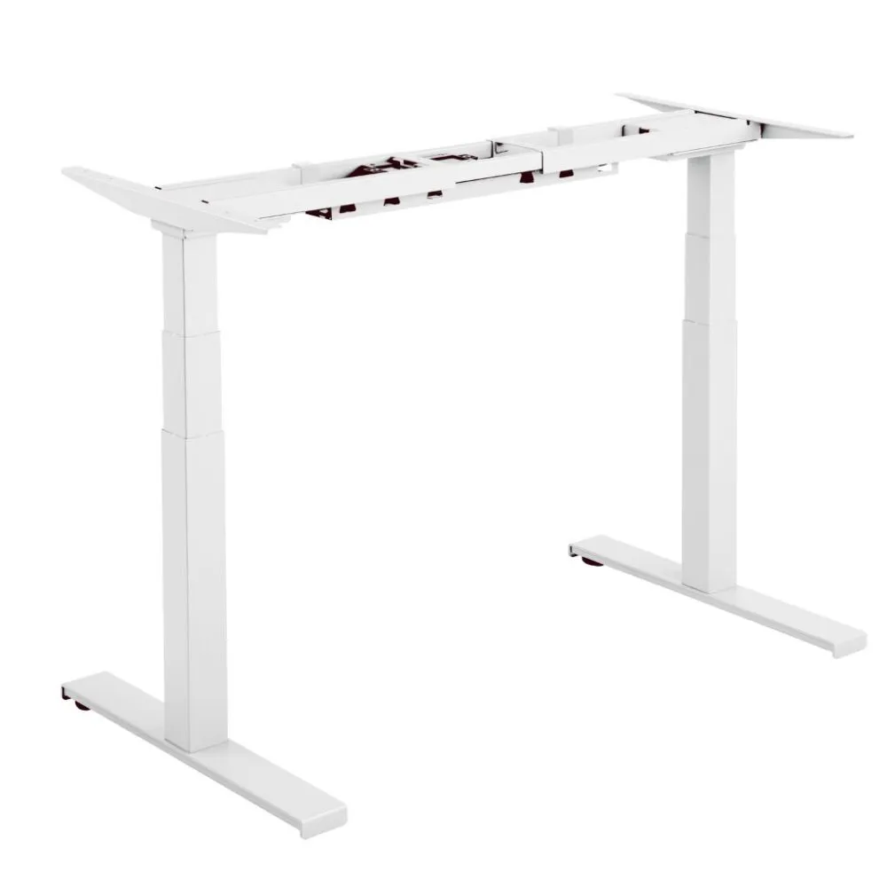 רגליים לשולחן חשמלי ישיבה עמידה Lumi Legend / Brateck M07-23D White - יבואן רשמי