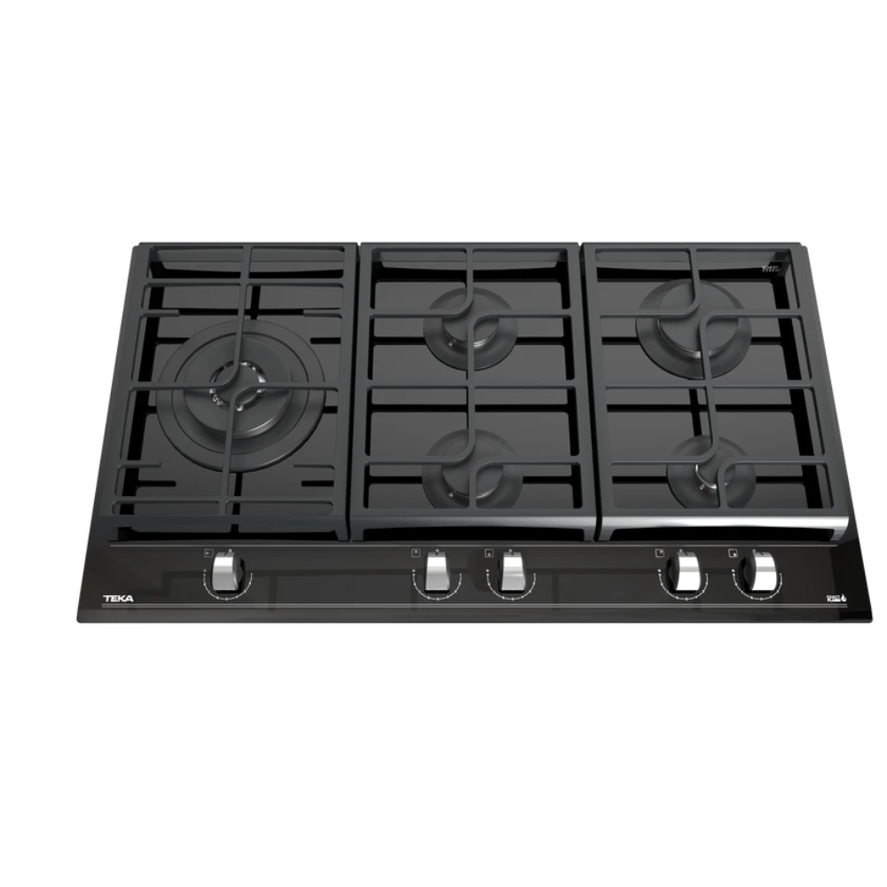 כיריים גז מזכוכית ברוחב 90 ס"מ עם פונקציית 5 מבערים GZC 95320 XB TEKA - יבואן רשמי