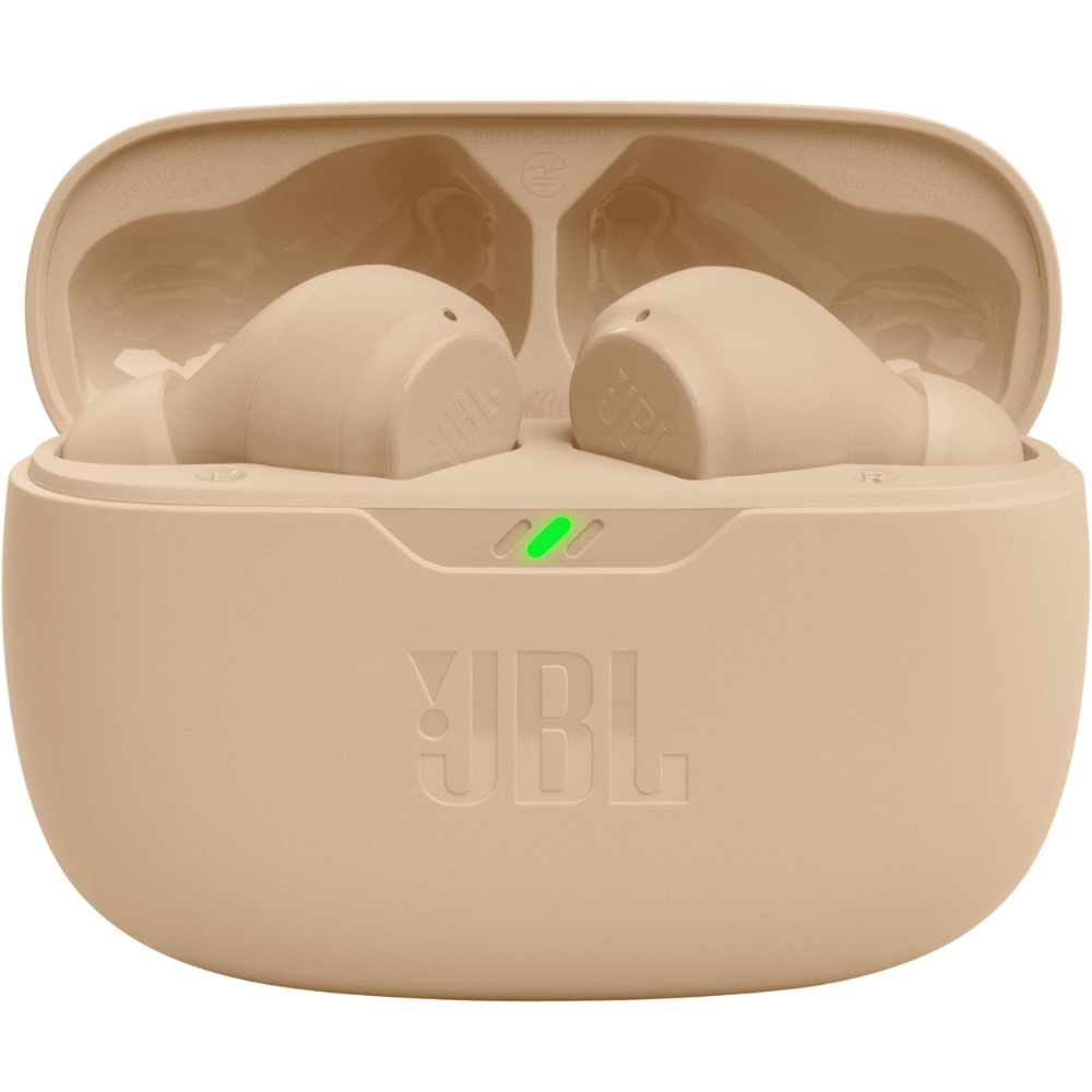 אוזניות אלחוטיות JBL Wave Beam TWS IP54 - צבע קרם - K.B.V