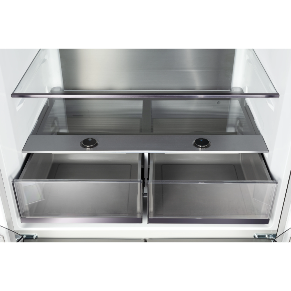 מקרר 4 דלתות ג'נרל דגם GE551WG זכוכית לבנה - יבואן רשמי