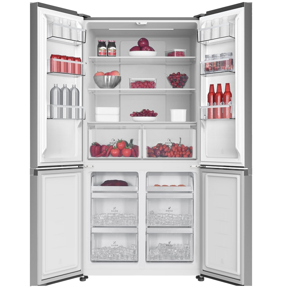 מקרר נירוסטה מושחרת 4 דלתות - 592 ליטר General GE780BIX - יבואן רשמי