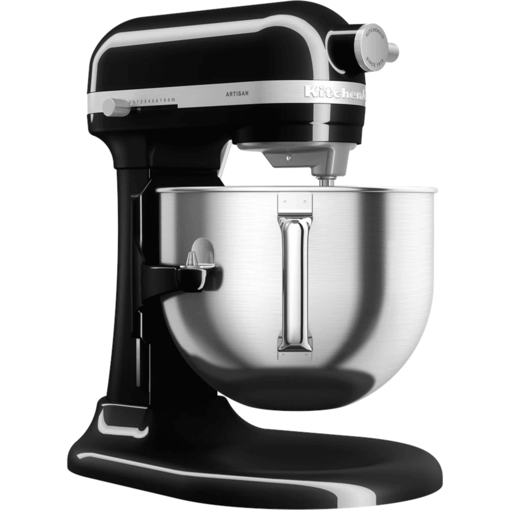 מיקסר עם קערת נירוסטה 6.6 ליטר KitchenAid Plus 5KSM70SHXEOB - צבע שחור - K.B.V