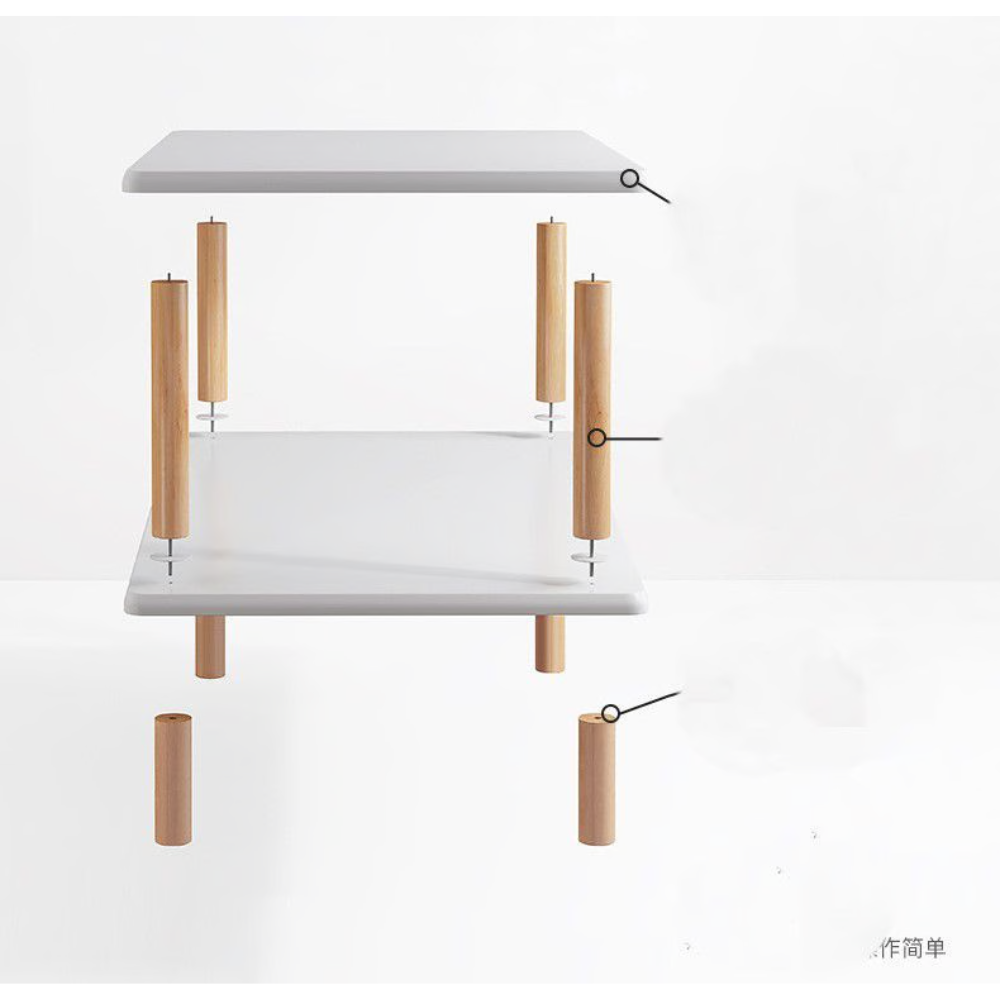 ספרייה מעוצבת מודרנית גובה 110 ס"מ דגם RSM-2103 צבע לבן מבית Rosso italy - יבואן רשמי