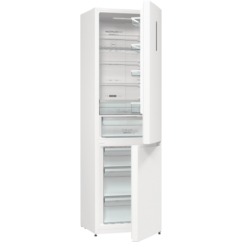 מקרר מקפיא תחתון 331 ליטר נטו gorenje NRK6202AW4 - גימור לבן - יבואן רשמי