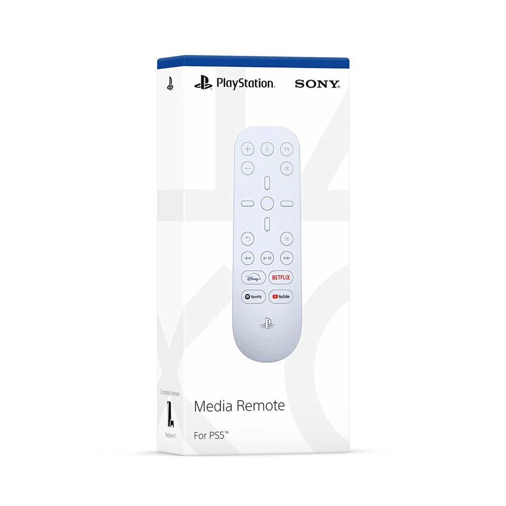 שלט מדיה מקורי לקונסולת Sony Playstation 5 - צבע לבן שנה אחריות ע"י - יבואן הרשמי