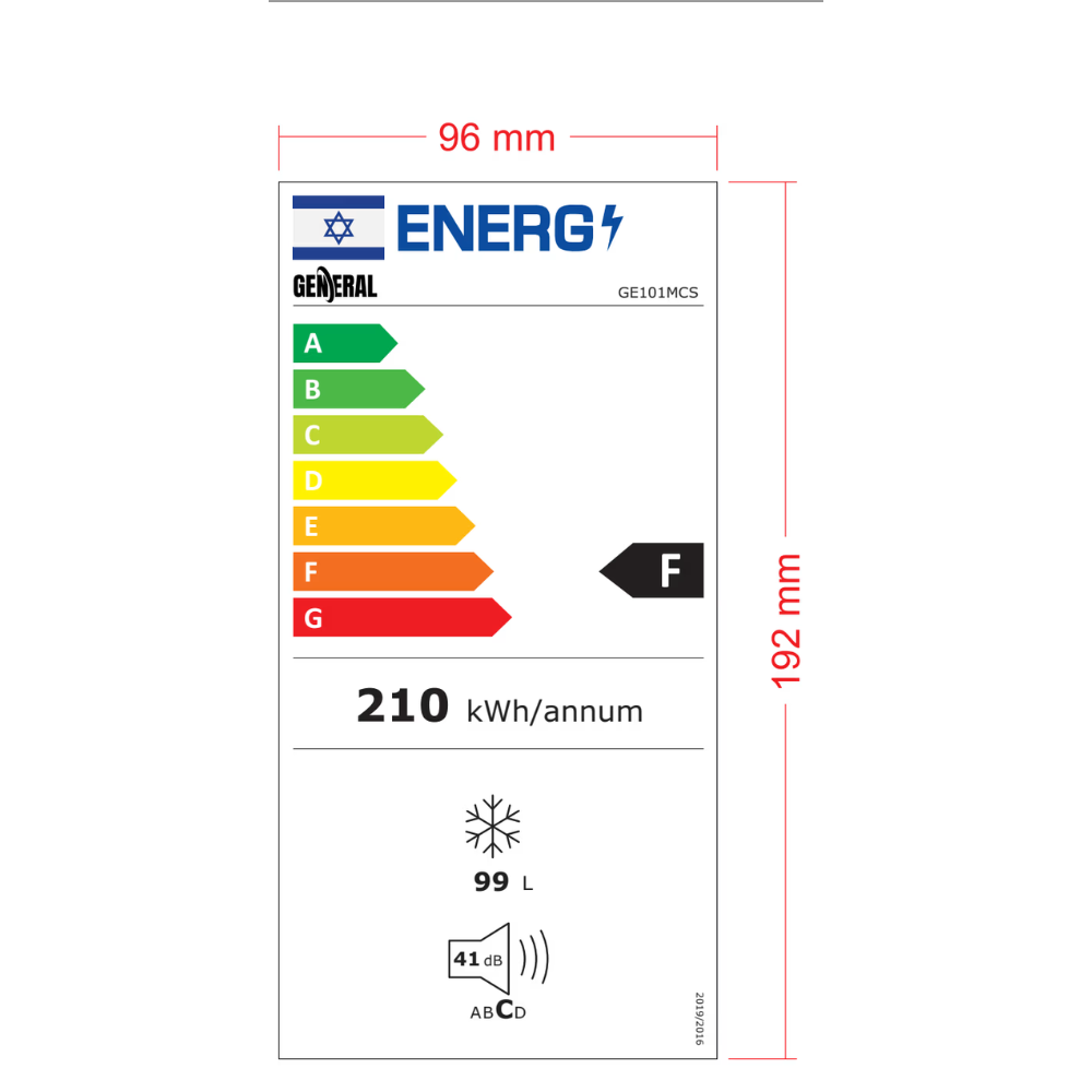 מקפיא שוכב DF ג'נרל דגם GE101MCS אפור - יבואן רשמי