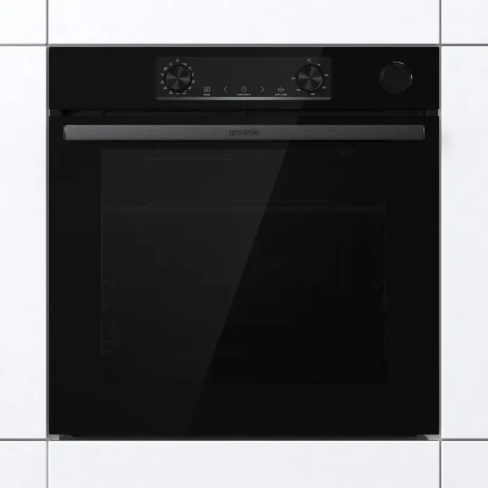תנור אפייה בנוי 77 ליטר Gorenje BSA6737E15BG - גימור שחור חמש שנות אחריות - יבואן רשמי