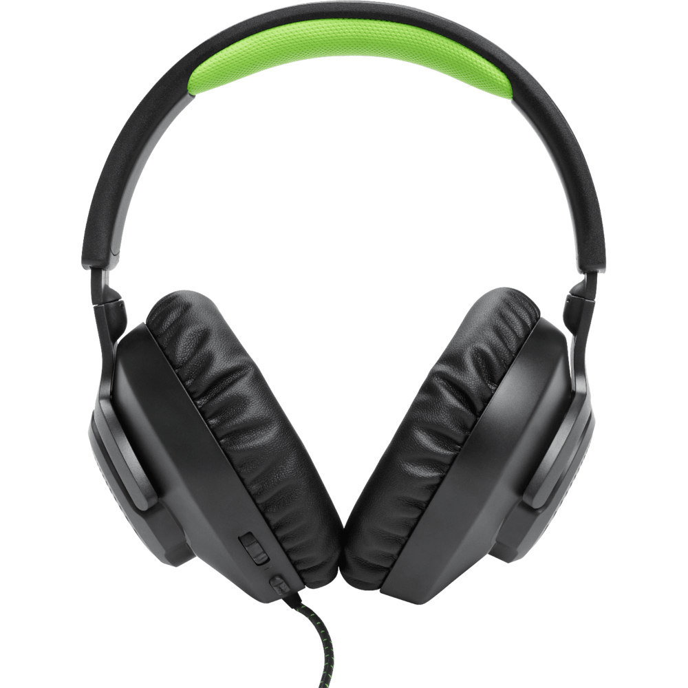 אוזניות גיימינג JBL Quantum 100x - צבע שחור ירוק - K.B.V