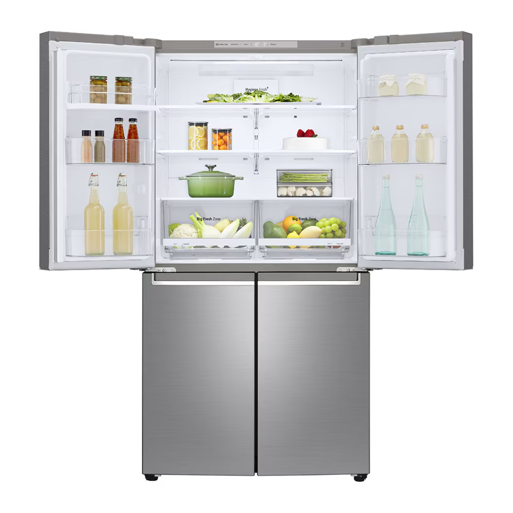 מקרר מקפיא תחתון 4 דלתות LG אל ג'י GRB718XL - יבואן רשמי