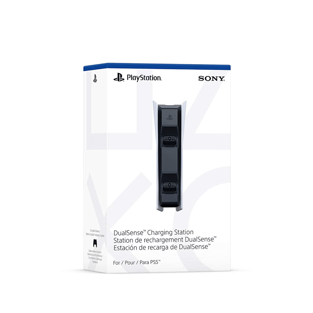 עמדת טעינה כפולה לבקרי Sony DualSense PS5 - צבע לבן - K.B.V