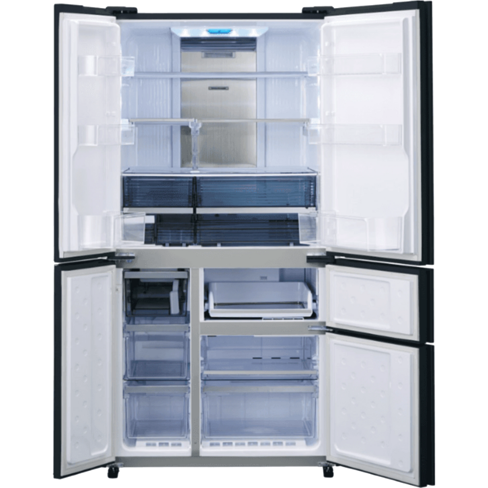 מקרר 5 דלתות 668 ליטר נטו Sharp SJ-FS920-WH - גימור זכוכית לבנה - יבואן רשמי