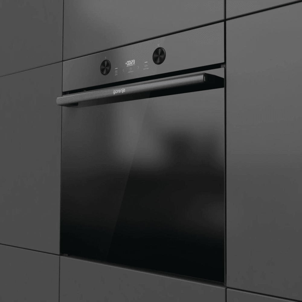 תנור בנוי 77 ליטר 60 ס"מ Gorenje BOS6737E20FBG - גימור זכוכית שחורה - K.B.V