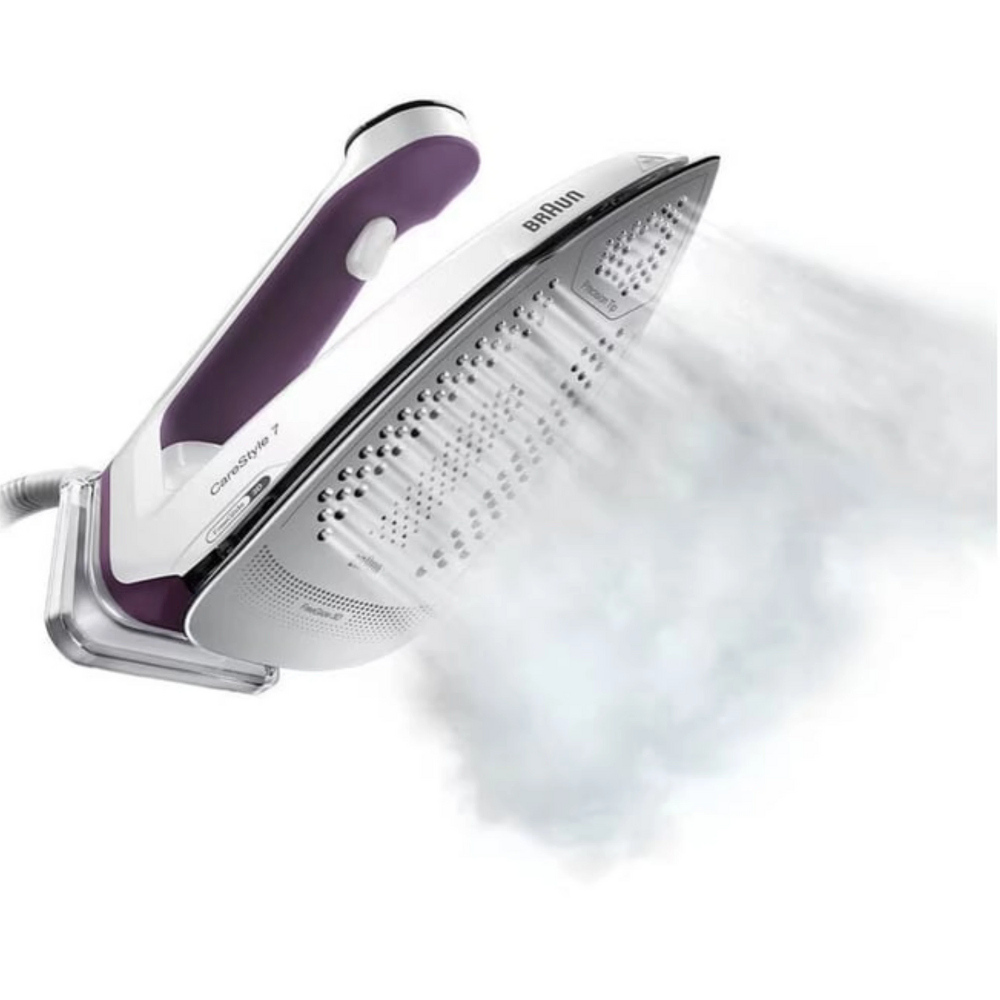 מגהץ קיטור בנפח 2 ליטר Braun IS7266VI - צבע לבן בשילוב סגול שנתיים - יבואן רשמי