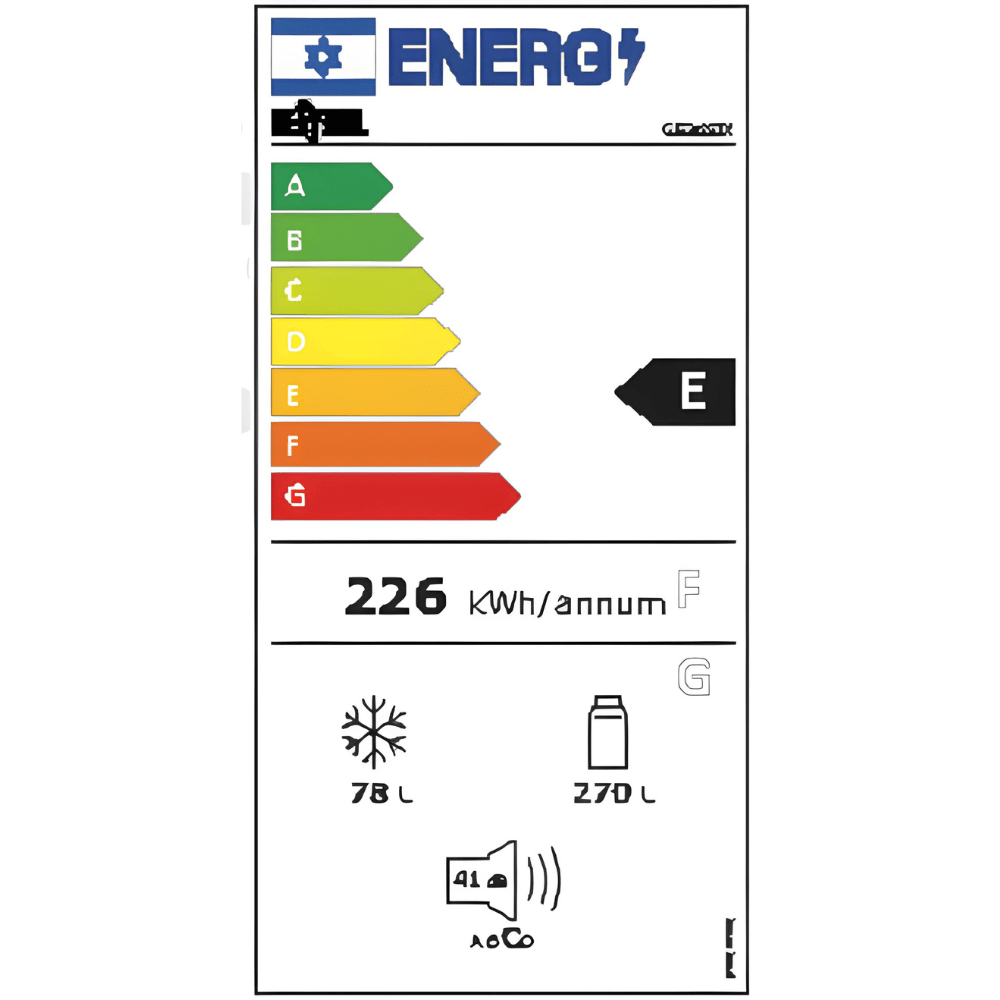 מקרר מקפיא עליון General ג’נרל GE365W לבן - K.B.V