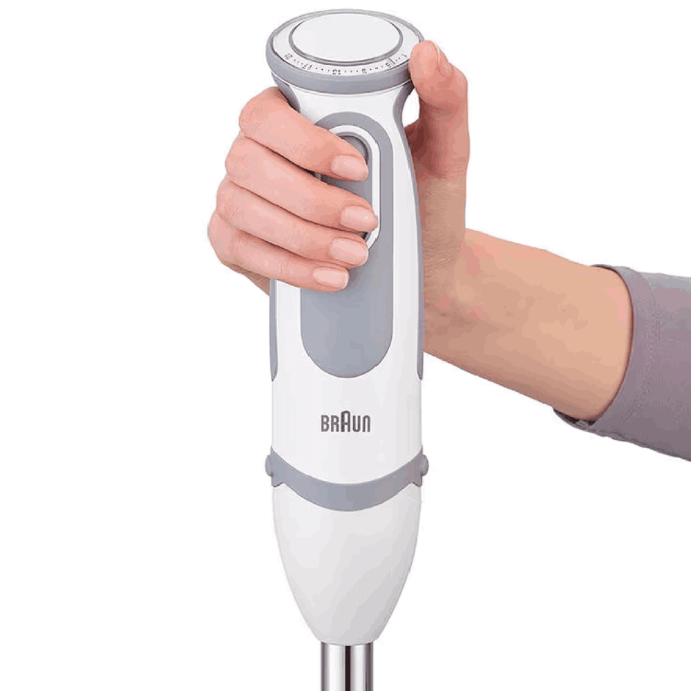 בלנדר מוט משולב Braun MQ5230WH 1000W - צבע לבן - K.B.V