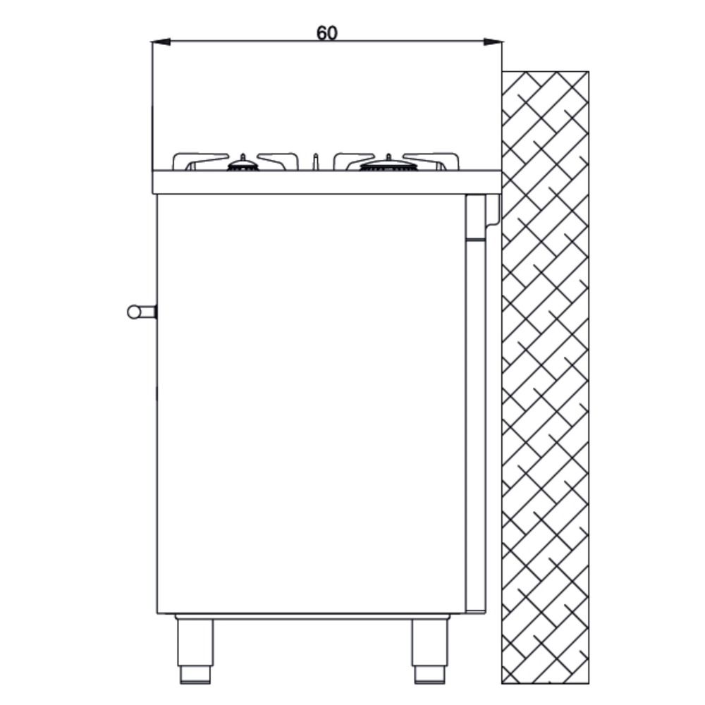 תנור אפייה 90 ס"מ דו-תאי משולב כיריים אינדוקציה Lofra PNMD96MFTE/5I תוצרת איטליה - צבע שחור אחריות ע"י היבואן הרשמי
