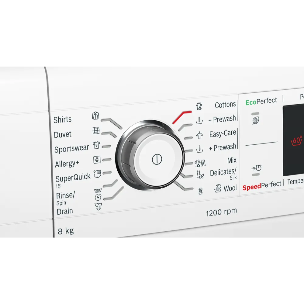 מכונת כביסה 8 ק"ג דגם BOSCH WAN24058IL בוש - יבואן רשמי