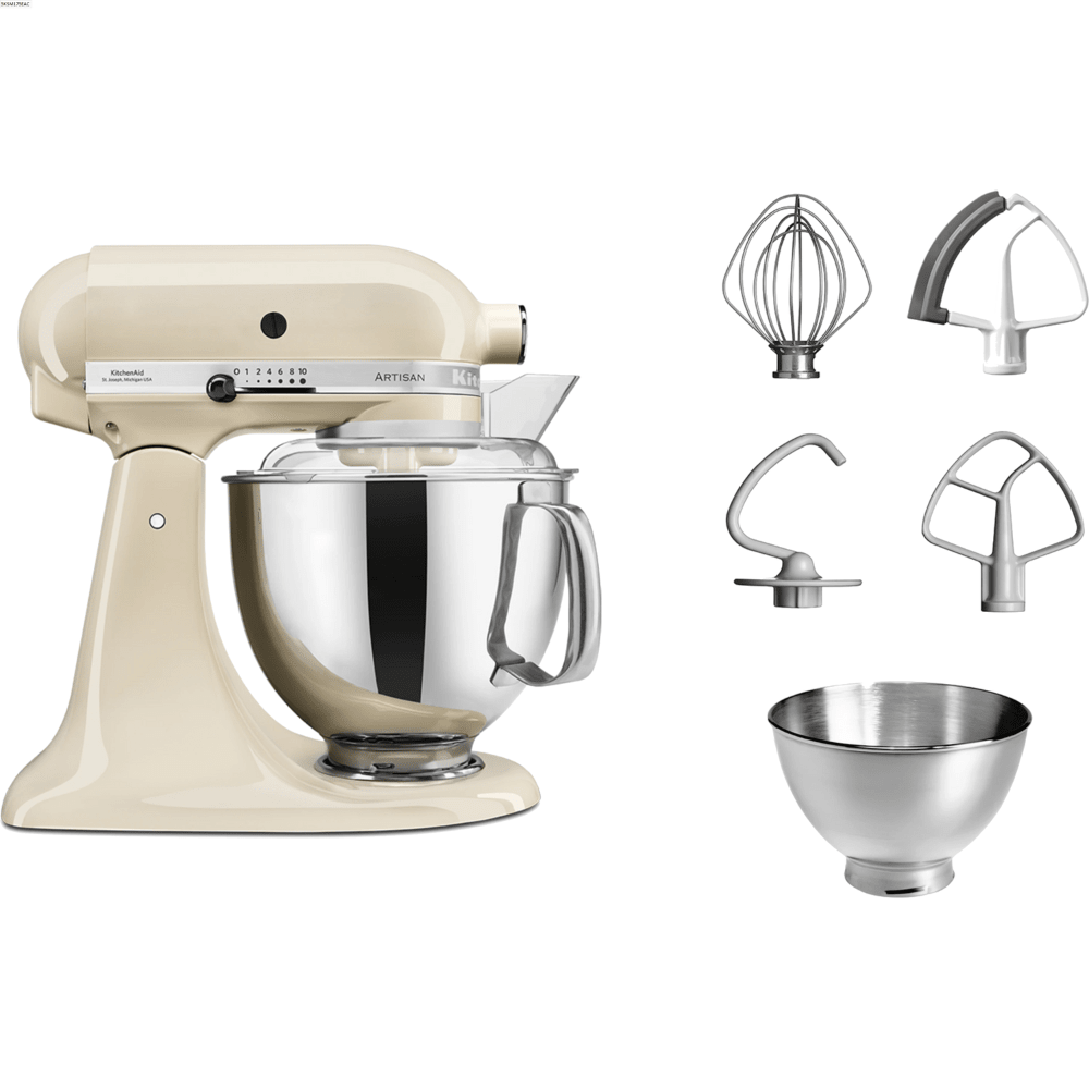 מיקסר עם זוג קערות בנפחים שונים KitchenAid 5KSM175EAC צבע שקד - K.B.V