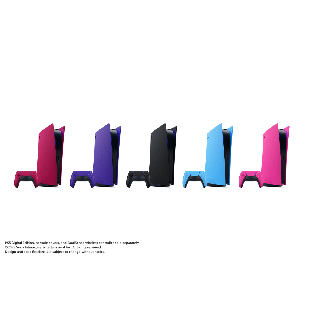 כיסוי צבעוני רשמי לקונסולת Sony Playstation 5 Digital Edition - צבע ורוד נובה - K.B.V