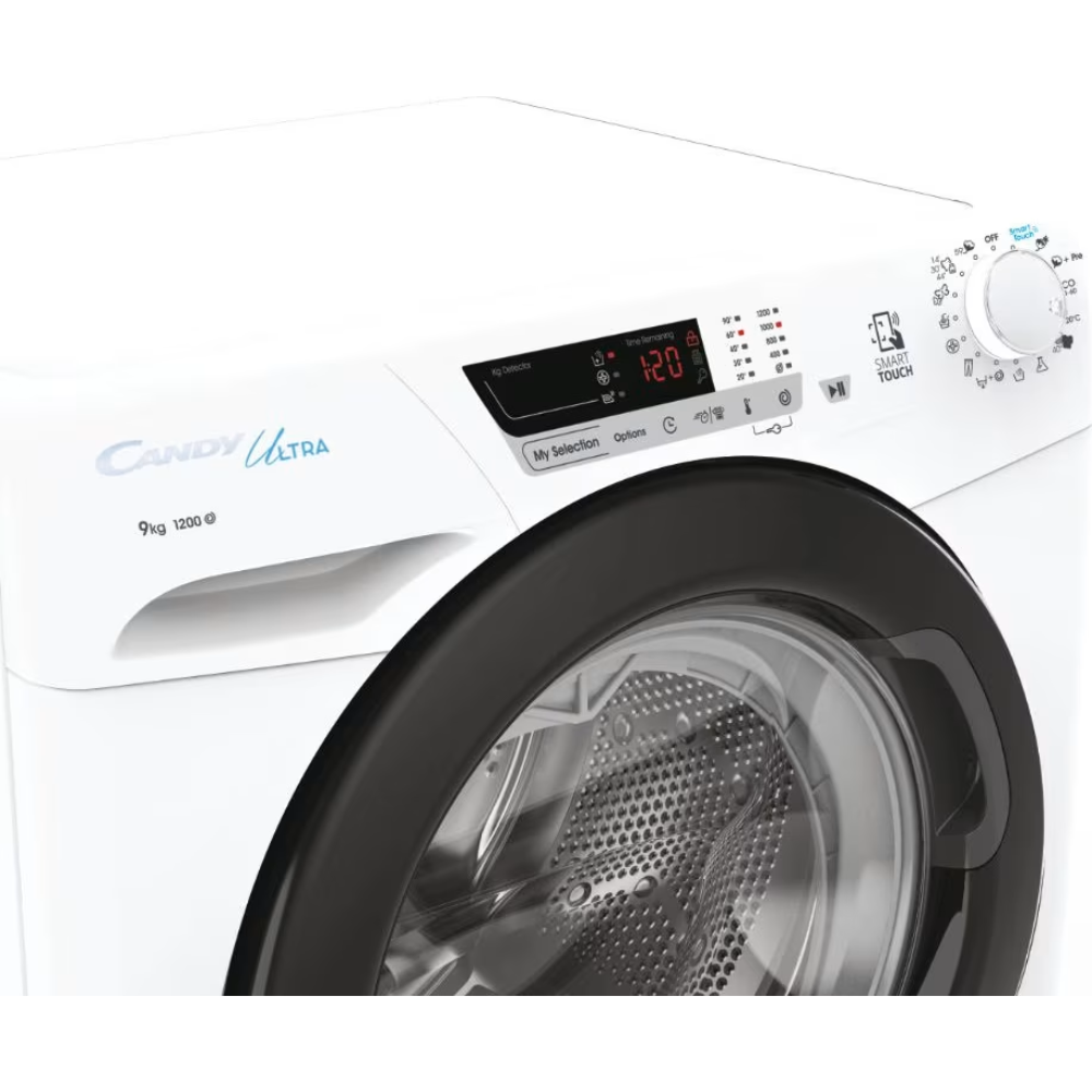 מכונת כביסה פתח חזית 9 ק"ג CANDY HCU1292DWB4/1-S - יבואן רשמי