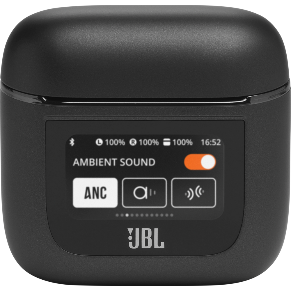 אוזניות אלחוטיות כיסוי חכם JBL Tour Pro 2 TWS ANC IPX5 - צבע שחור שנה אחריות ע"י - יבואן הרשמי