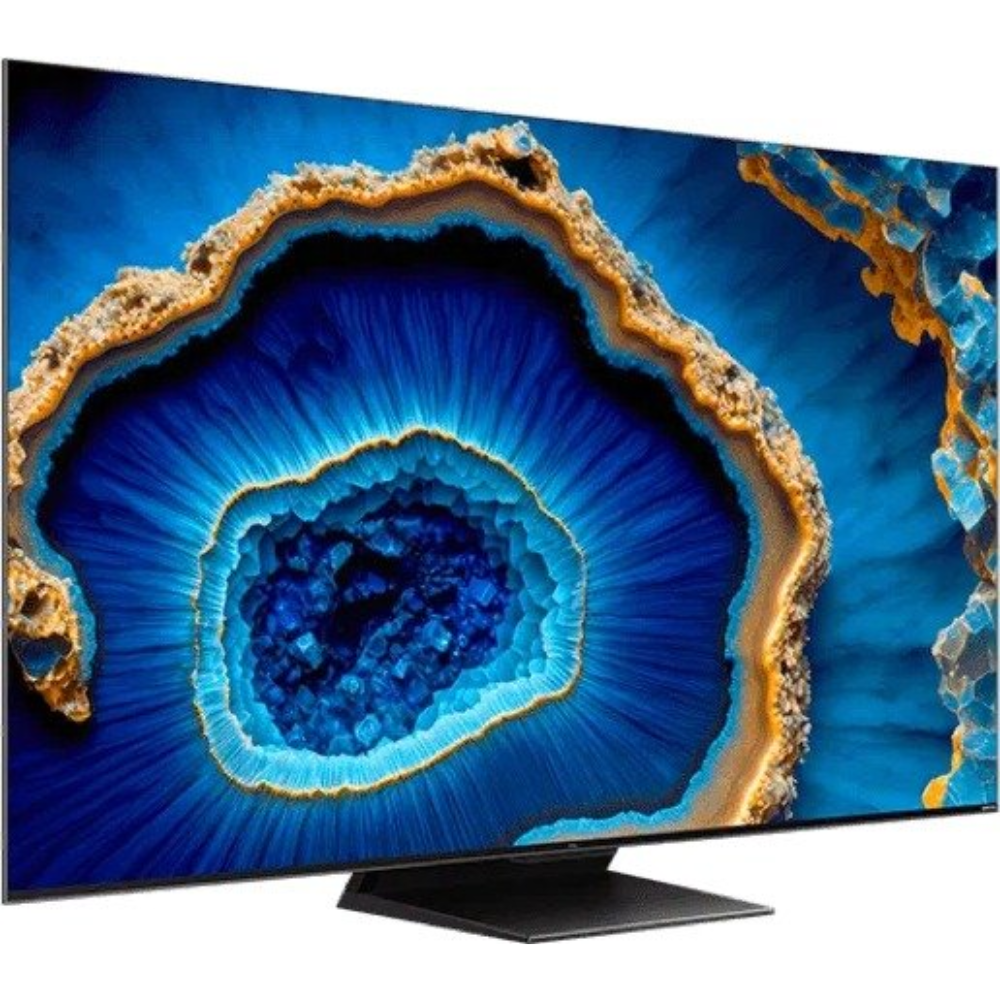 טלוויזיה חכמה TCL 55'' 4K UHD QLED Mini LED Google TV 55C755 עם מערכת סאונד Onkyo - יבואן רשמי