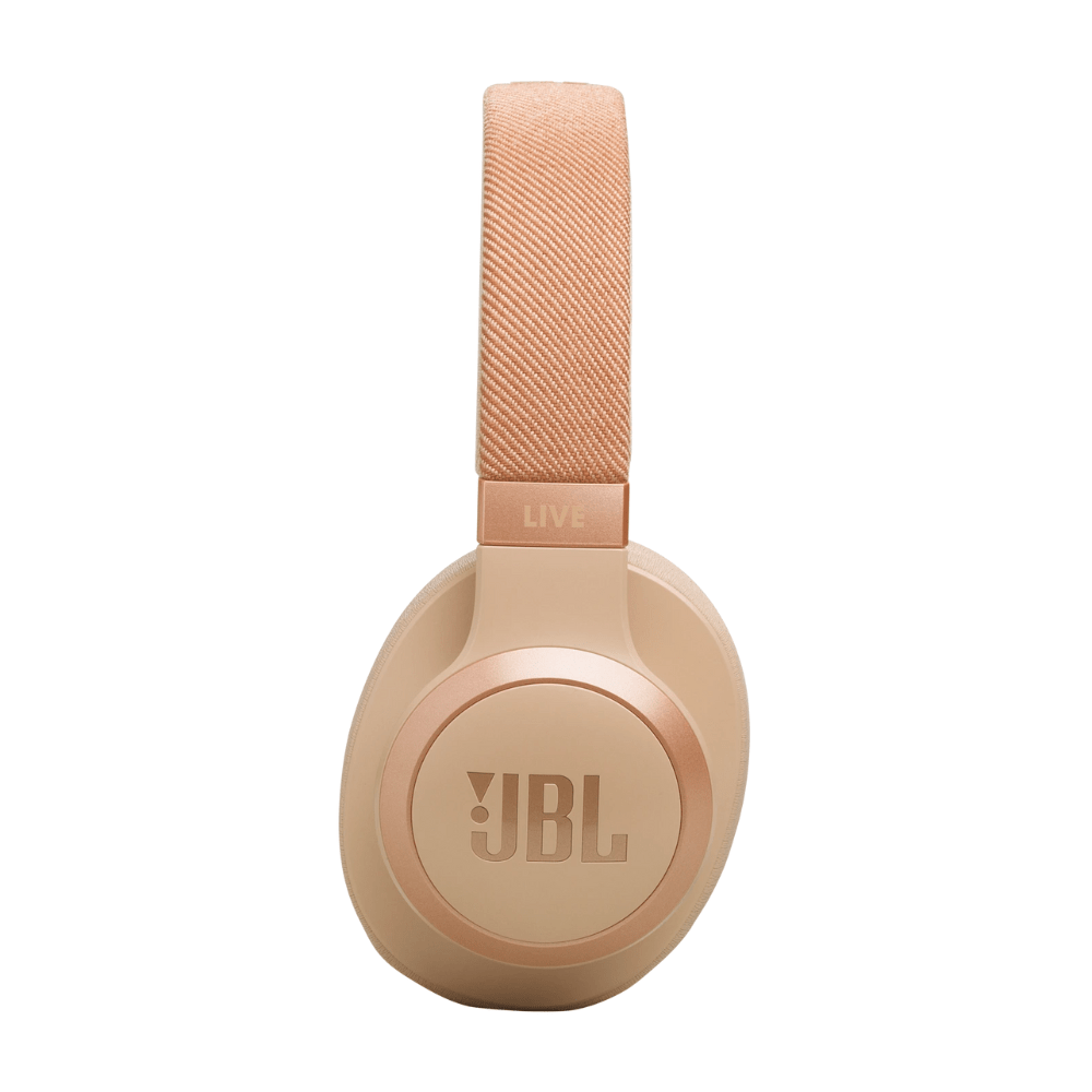 אוזניות קשת אלחוטיות JBL Live 770NC - צבע קרם - K.B.V