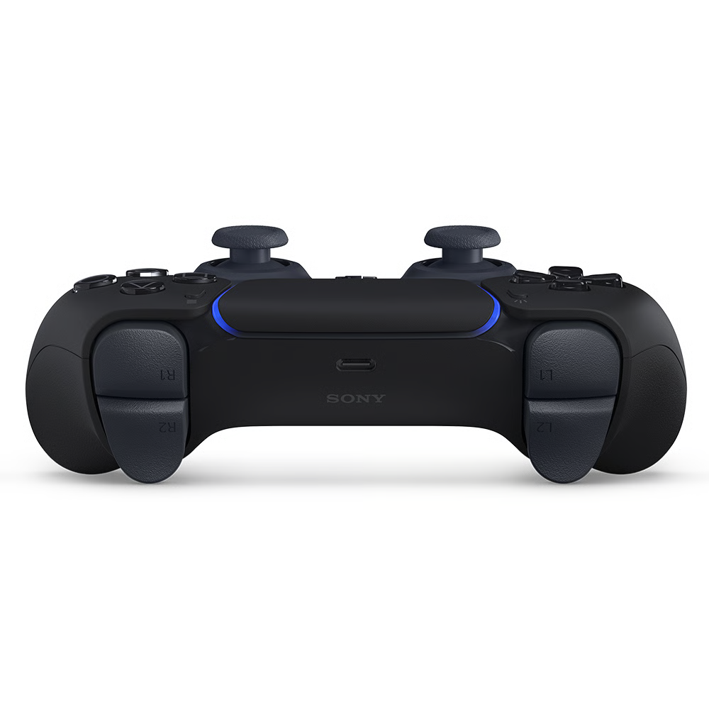 בקר משחק אלחוטי Sony PS5 DualSense Controller - צבע שחור שנה אחריות ע"י - יבואן הרשמי