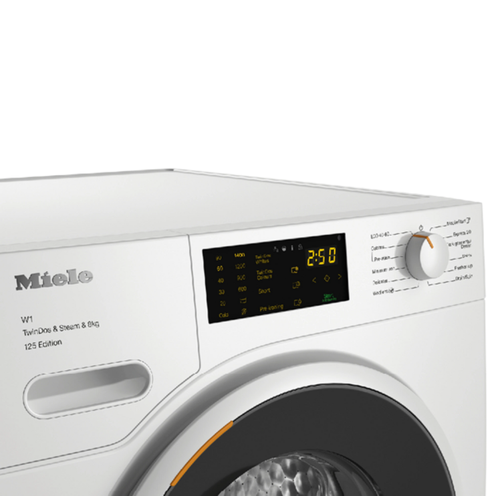 מכונת כביסה פתח חזית 8 ק"ג Miele WWB680 TWIN DOS במהירות 1400 סל"ד - צבע לבן - יבואן רשמי