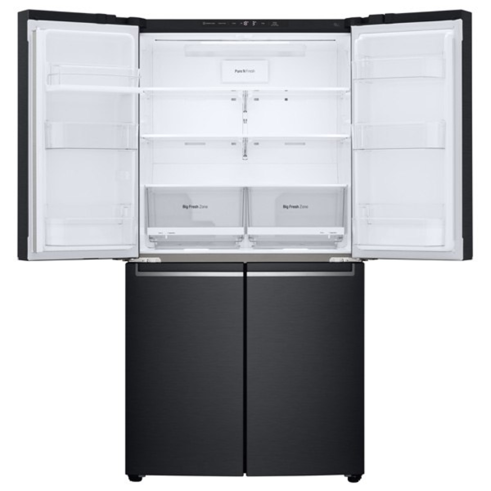 מקרר מקפיא תחתון 4 דלתות LG אל ג'י GRB718MB - יבואן רשמי