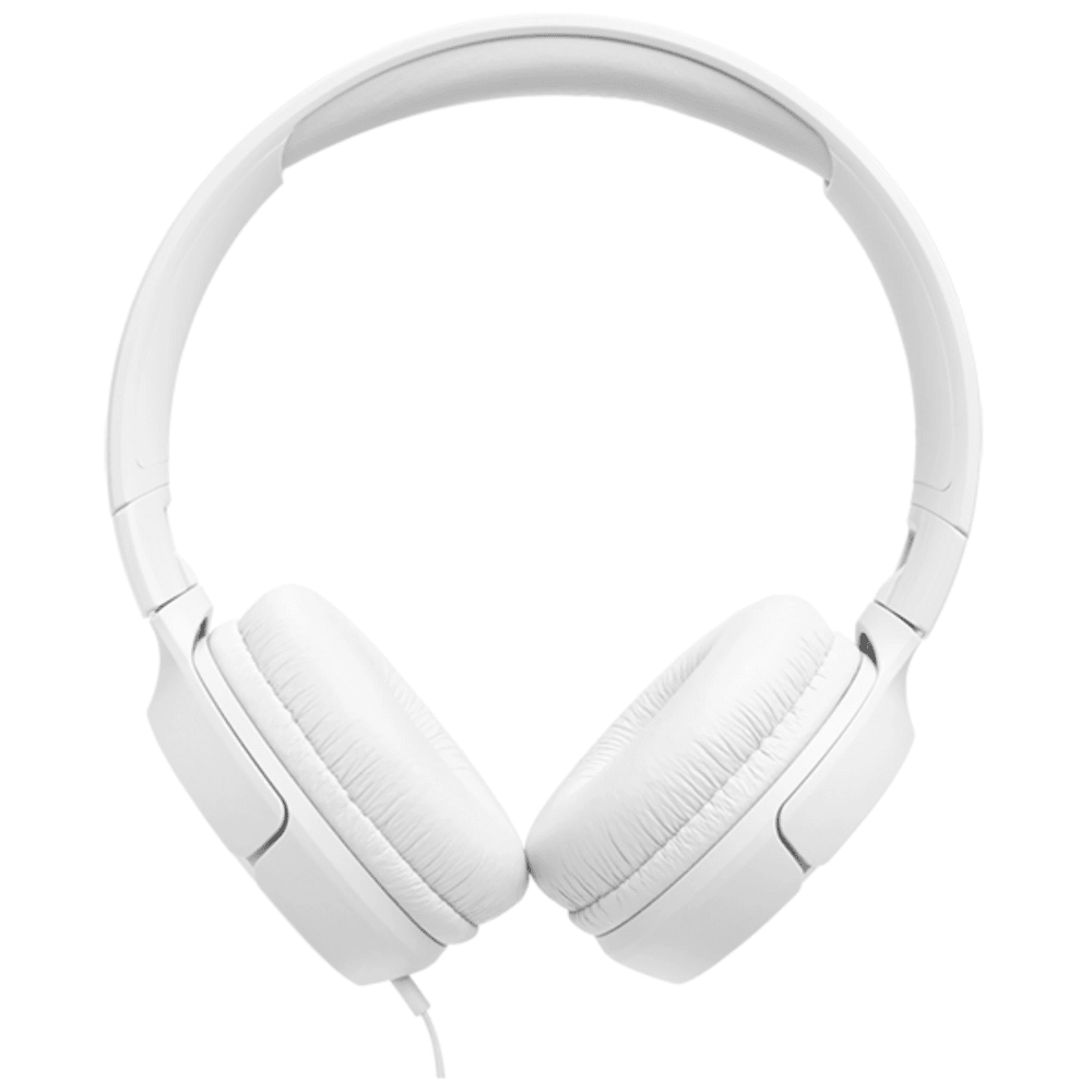 אוזניות קשת חוטיות JBL Tune 520C USB-C - צבע לבן - K.B.V
