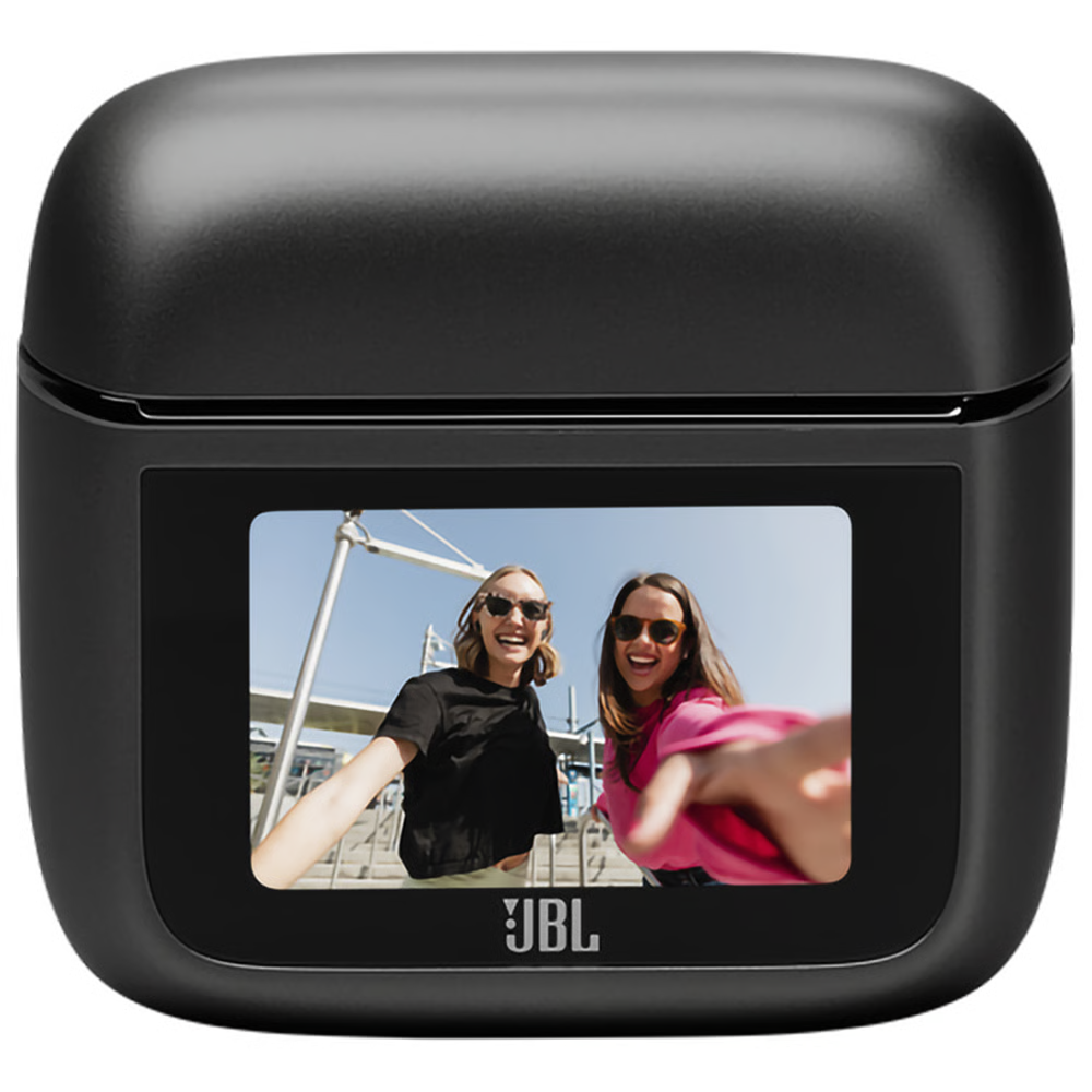 אוזניות אלחוטיות עם כיסוי חכם ומשתיק רעשים JBL Tour Pro 3 TWS - צבע שחור שנה אחריות ע"י - יבואן הרשמי