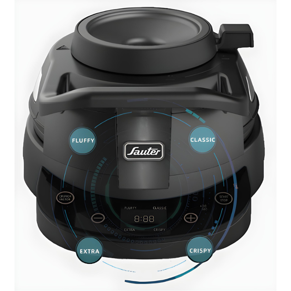 מכשיר להכנת וופל בלגי Sauter SVB250 - צבע שחור אחריות ע"י היבואן הרשמי