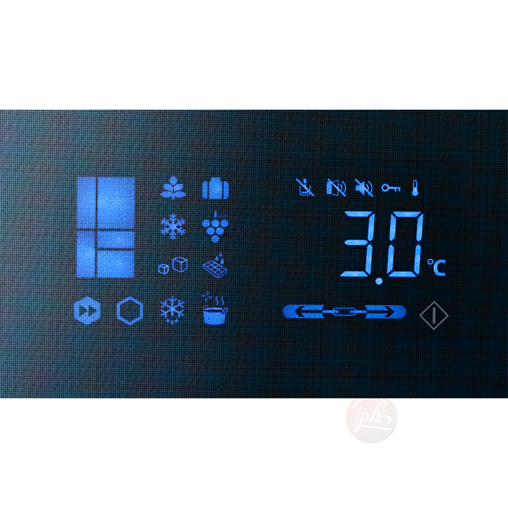 מקרר 5 דלתות מקפיא תחתון 661 ליטר נטו Sharp SJ-R9732 עם התקן שבת מובנה - גימור זכוכית לבנה - יבואן רשמי