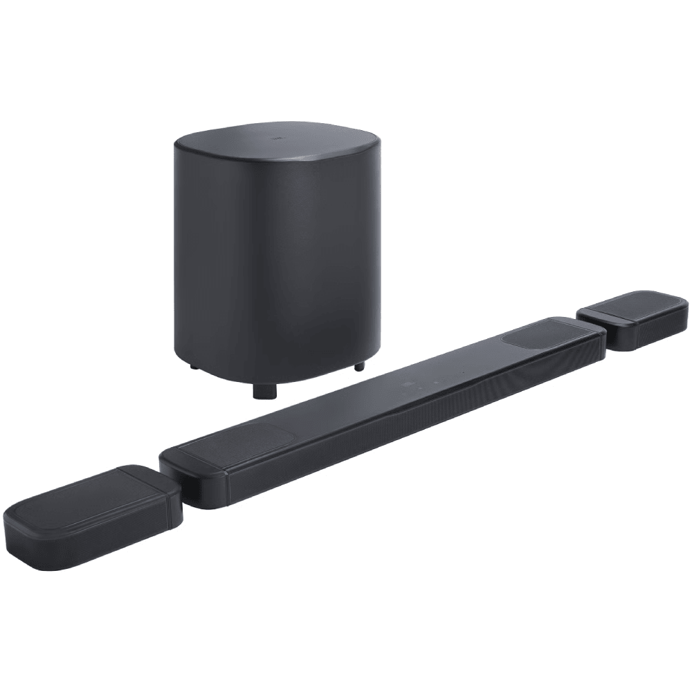 מקרן קול עם רמקולים וסאבוופר אלחוטיים JBL Bar 1000MK2 960W - צבע שחור - K.B.V