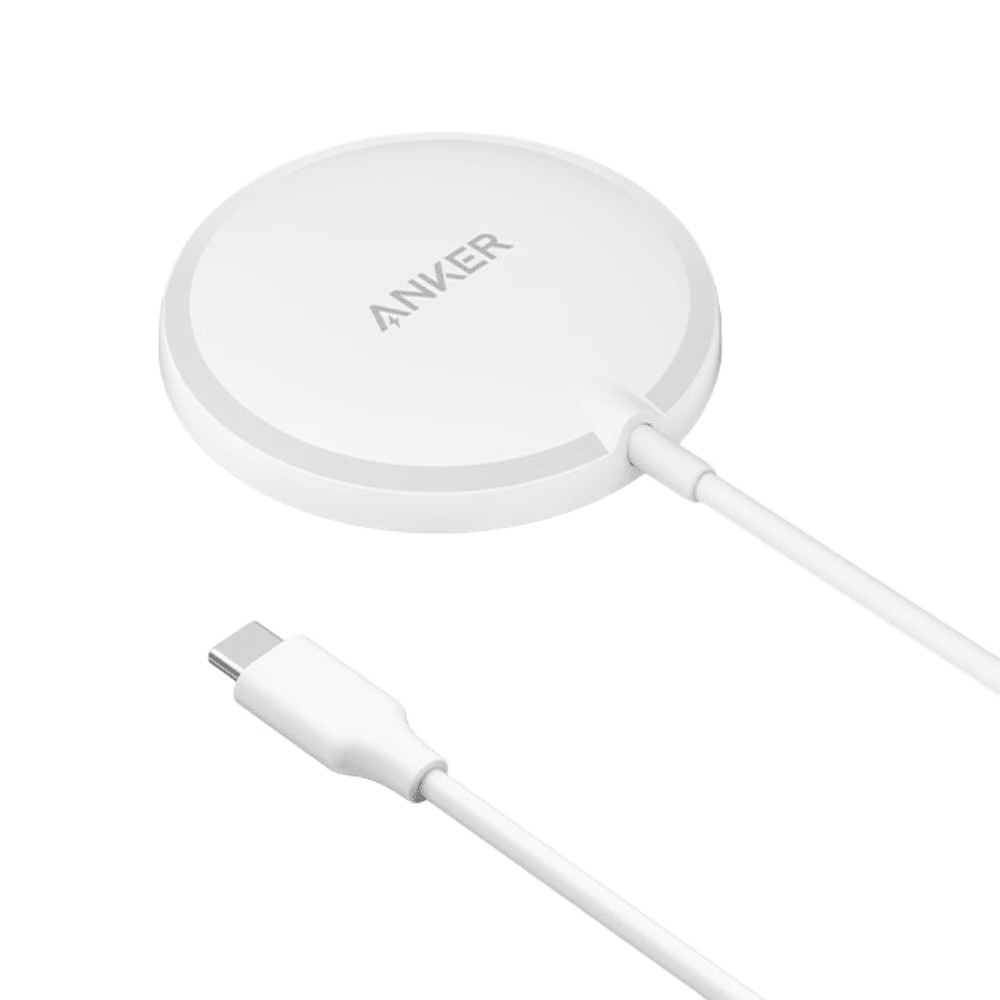 מטען אלחוטי Anker PowerWave Magnetic Pad - צבע לבן - K.B.V