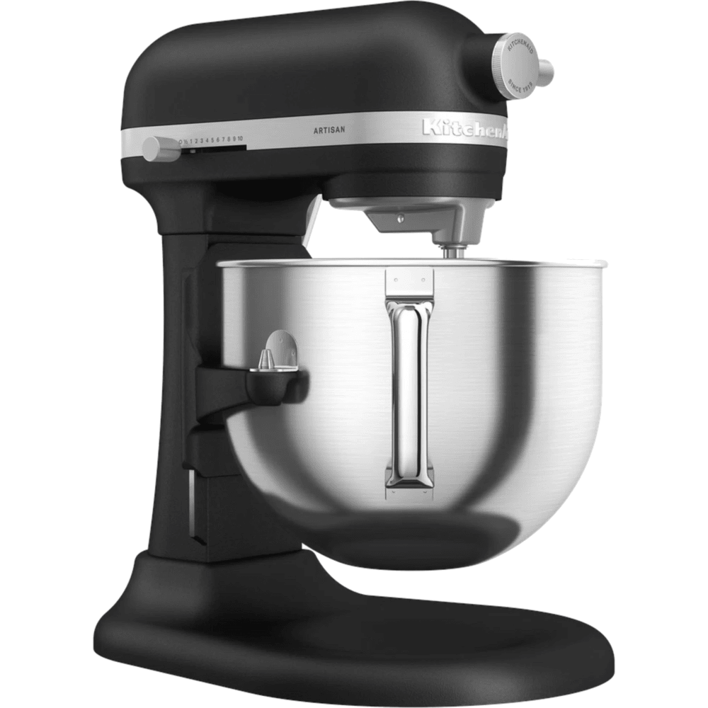 מיקסר עם קערת נירוסטה 6.6 ליטר KitchenAid Plus 5KSM70SHXEBK - צבע שחור - K.B.V