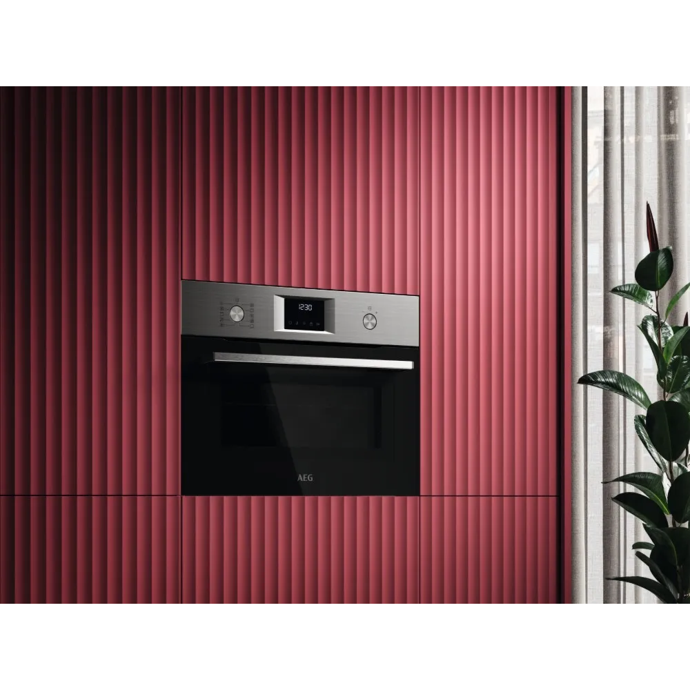 מיקרוגל בנוי אינוורטר משולב גריל 46 ליטר דגם AEG ACM51401M נירוסטה - יבואן רשמי