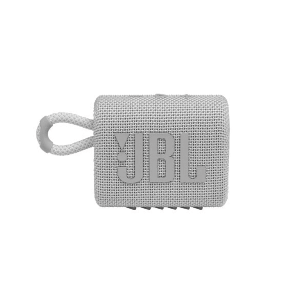 רמקול אלחוטי דגם JBL GO 3 - צבע לבן - K.B.V