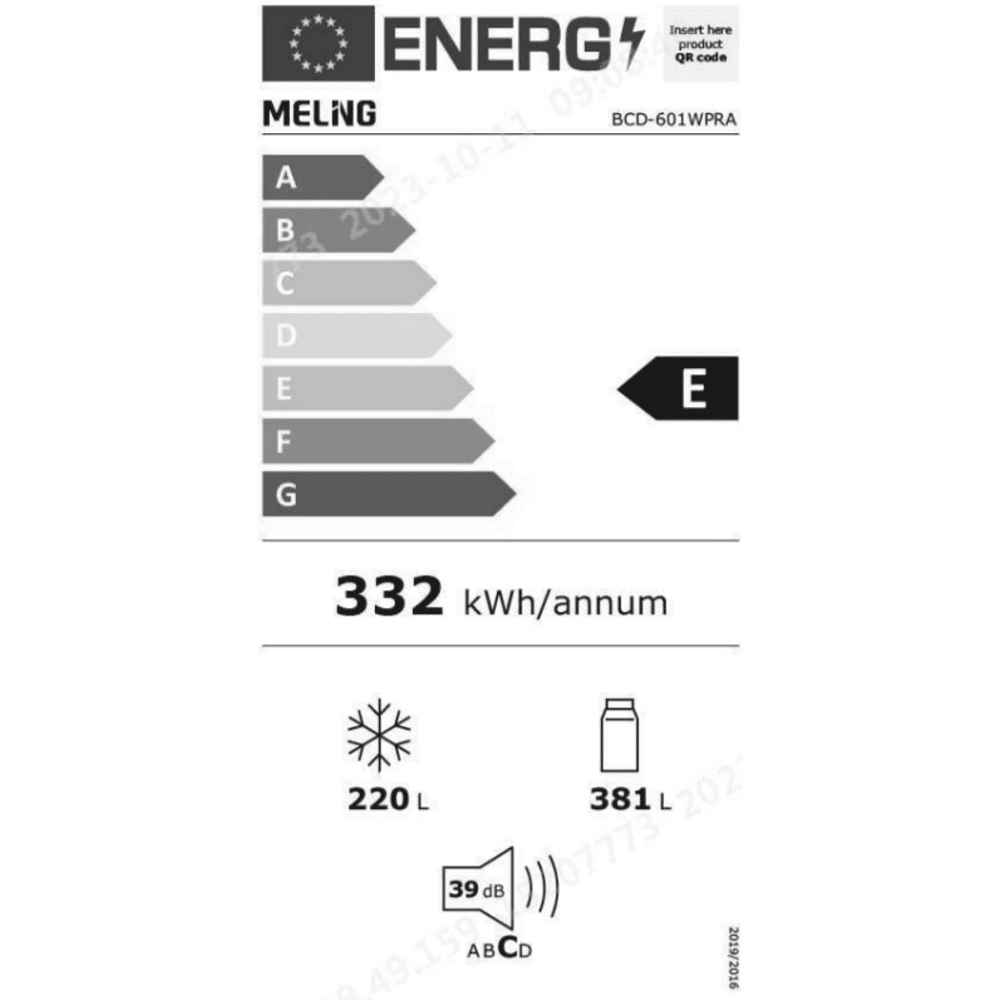 מקרר 4 דלתות - 601 ליטר General GE665GW זכוכית לבנה - K.B.V