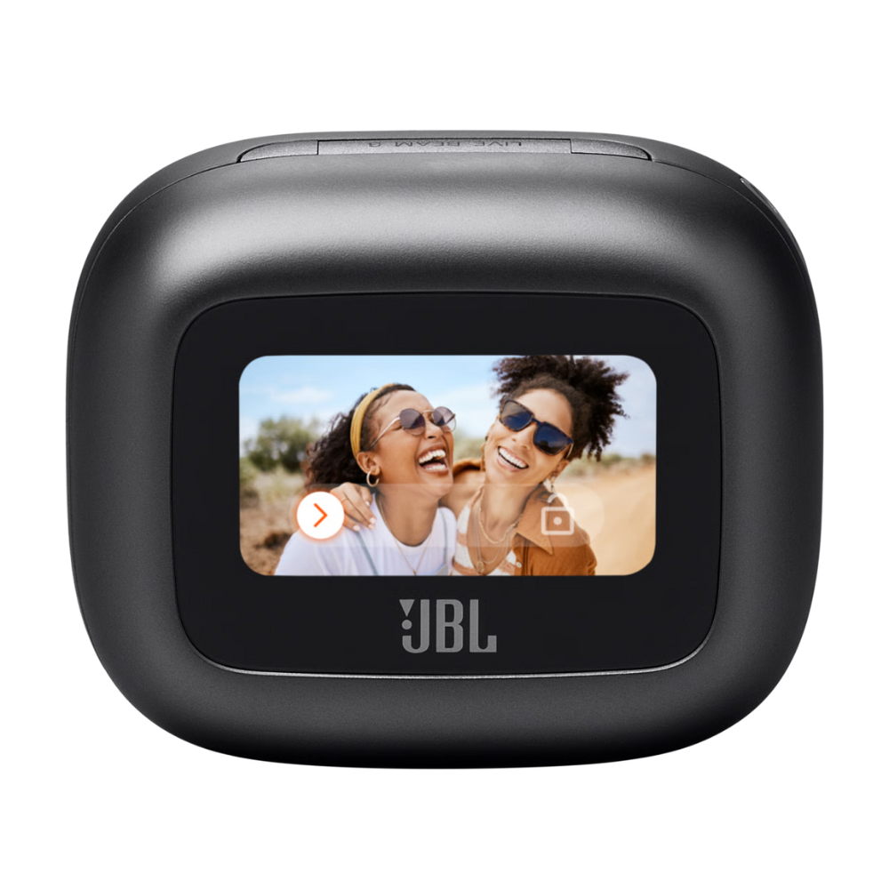 אוזניות אלחוטיות עם מארז טעינה חכם JBL Live Beam 3 TWS ANC IP55 - צבע שחור שנה אחריות ע"י - יבואן הרשמי