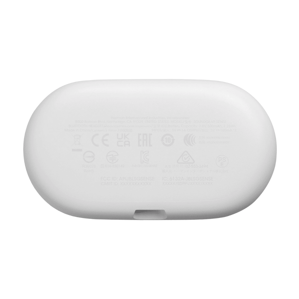 אוזניות אלחוטיות JBL SoundGear Sense TWS IP54 - צבע לבן - K.B.V